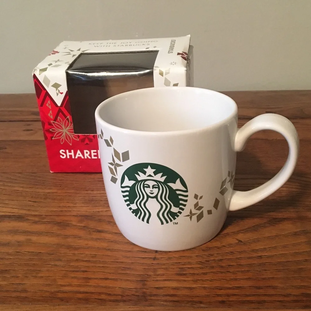 Starbucks Siren Mermaid Holiday Christmas Mug 2013 NIB Brand New Retired NIB